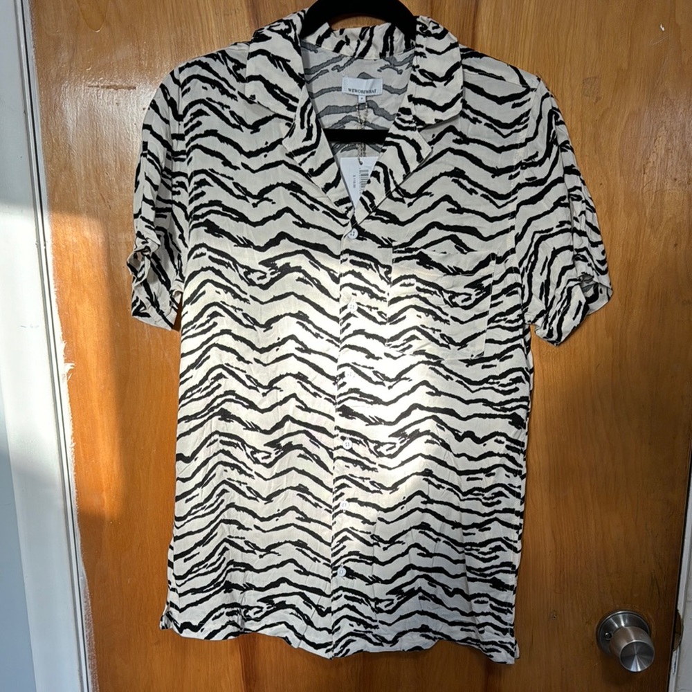 Zebra Print Men's Shirt